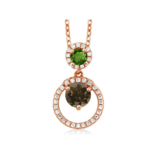 Gem Stone King 2.22 Ct Oval Green Tourmaline 18K Rose Gold Plated Silver Earrings Gem Stone King 2.22 Ct Oval Green Tourmaline 18K Rose Gold Plated Silver Earrings